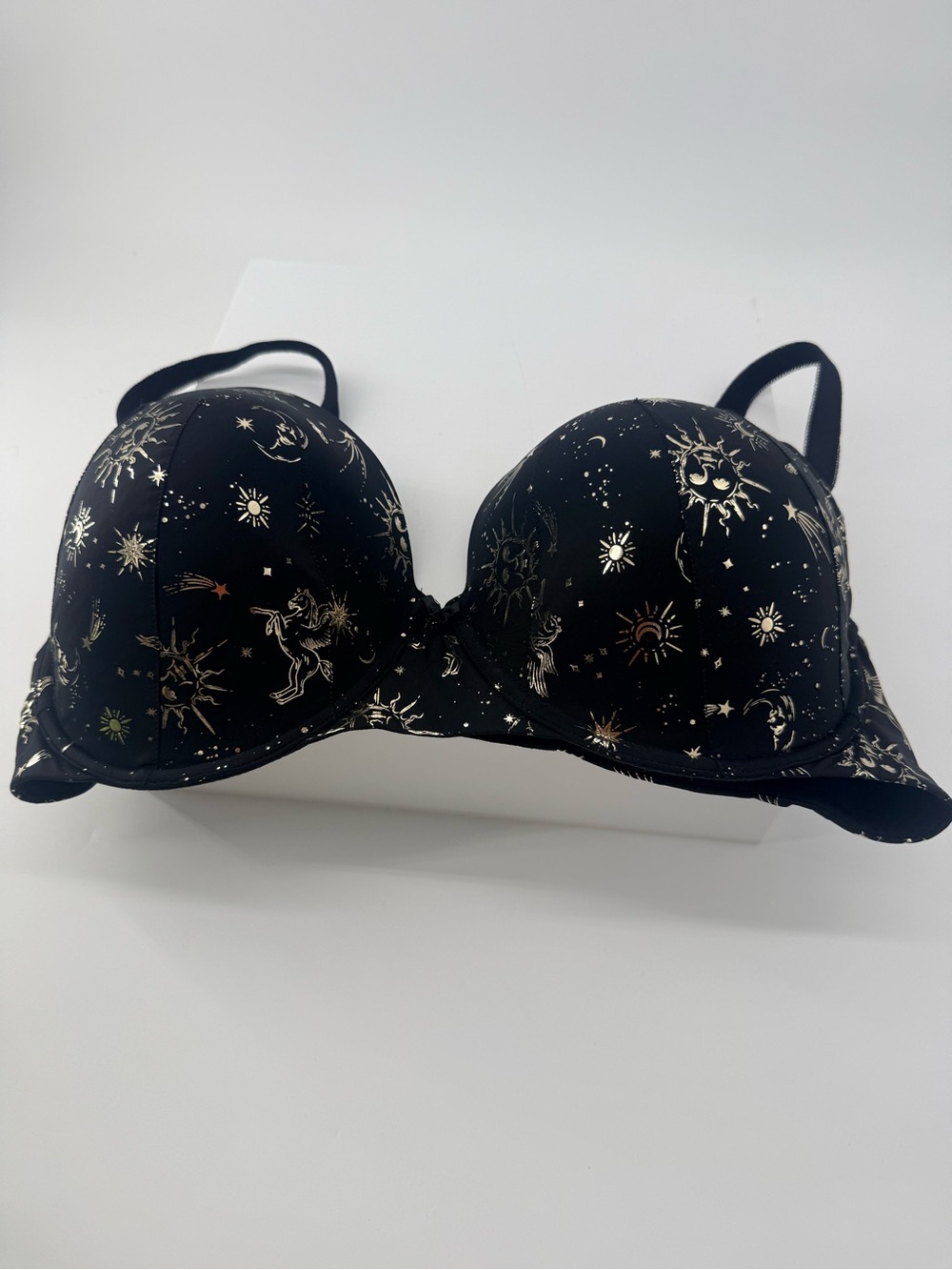 torrid Black Bra with Metallic Celestial Print